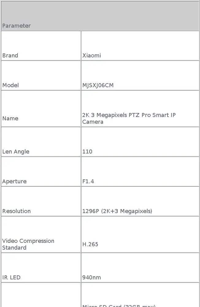 1296p, HD, Wi-Fi, Visão Noturna, Inteligente, Colorida, Detecção Humana AI, Mi