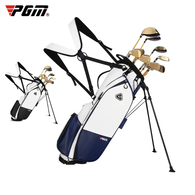 PGM Golf Stand Bag for Men Women's Portable Light Weight Golf Gun Bags Waterproof Double Straps Golf Club Set Bag with Bracket