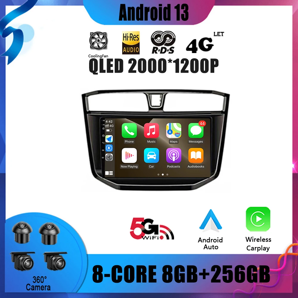 

Android 13 Navigation No 2 Din DVD Player Car Radio Multimedia Video GPS For MAXUS T60 T70 Pickup 2017 - 2021