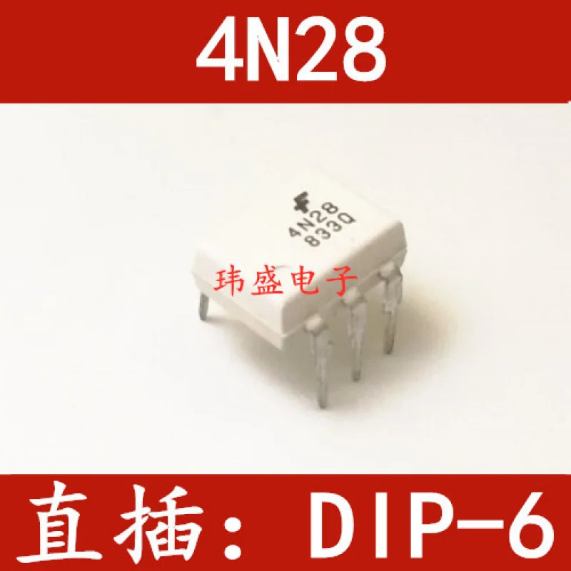 10 шт. Direct Plug 4N28 4N28M Transistor Output Optocoupler DIP-6