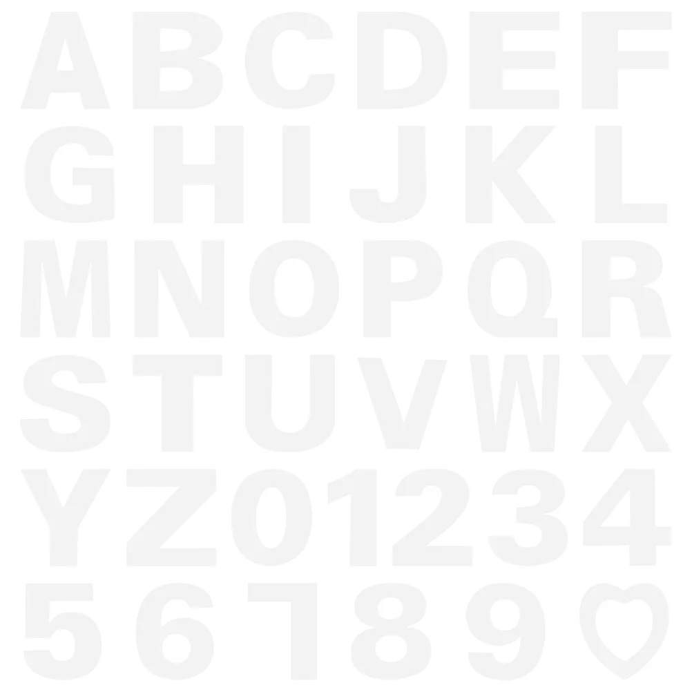 

37pcs Number Alphabet Cake Templates Creative DIY Cake Embryo Molds (White)