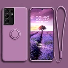 Роскошный Магнитный чехол для Samsung Galaxy S21 S20 FE Ultra S21FE S10 S9 S8 Plus A52 A72 S Note 20 10 9 S10E, чехол с кольцом-держателем