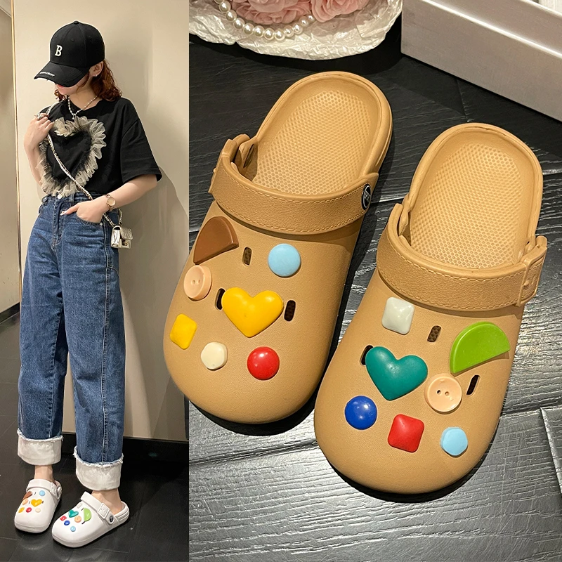 

Сандалии женские из ЭВА, Нескользящие износостойкие удобные дизайнерские мягкие тапочки, летняя обувь для детей и мужчин