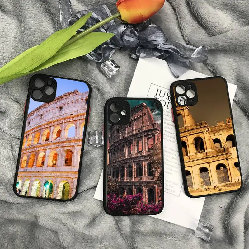 

Roman Colosseum lanscape Phone Case matte transparent For iphone 11 12 13 7 8 plus mini x xs xr pro max cover