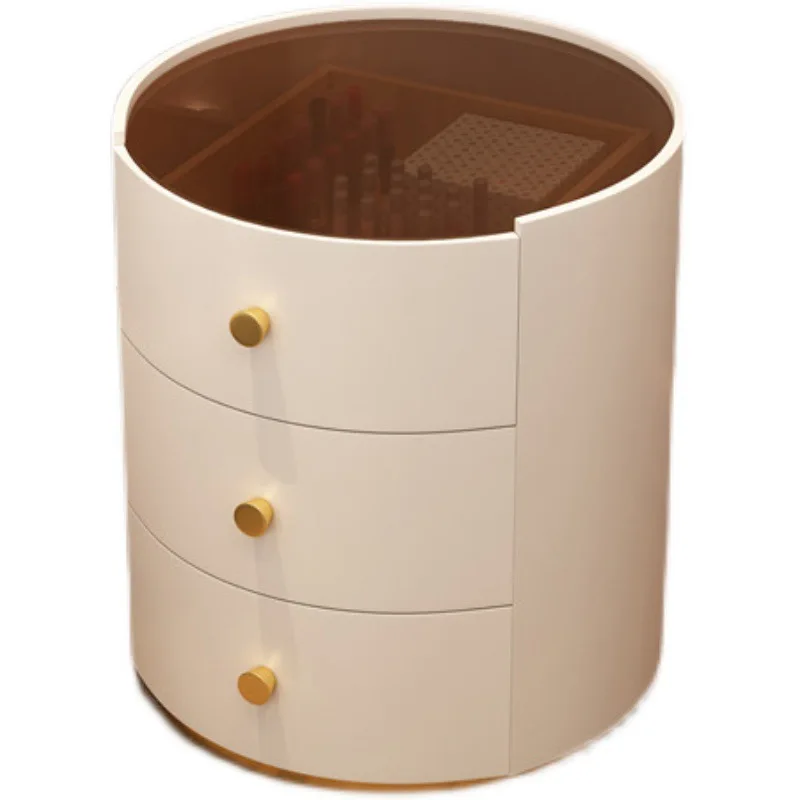 

Modern bedroom bedside table simple light luxury floor-to-ceiling cabinet bedside cabinet storage locker round cabinet meuble