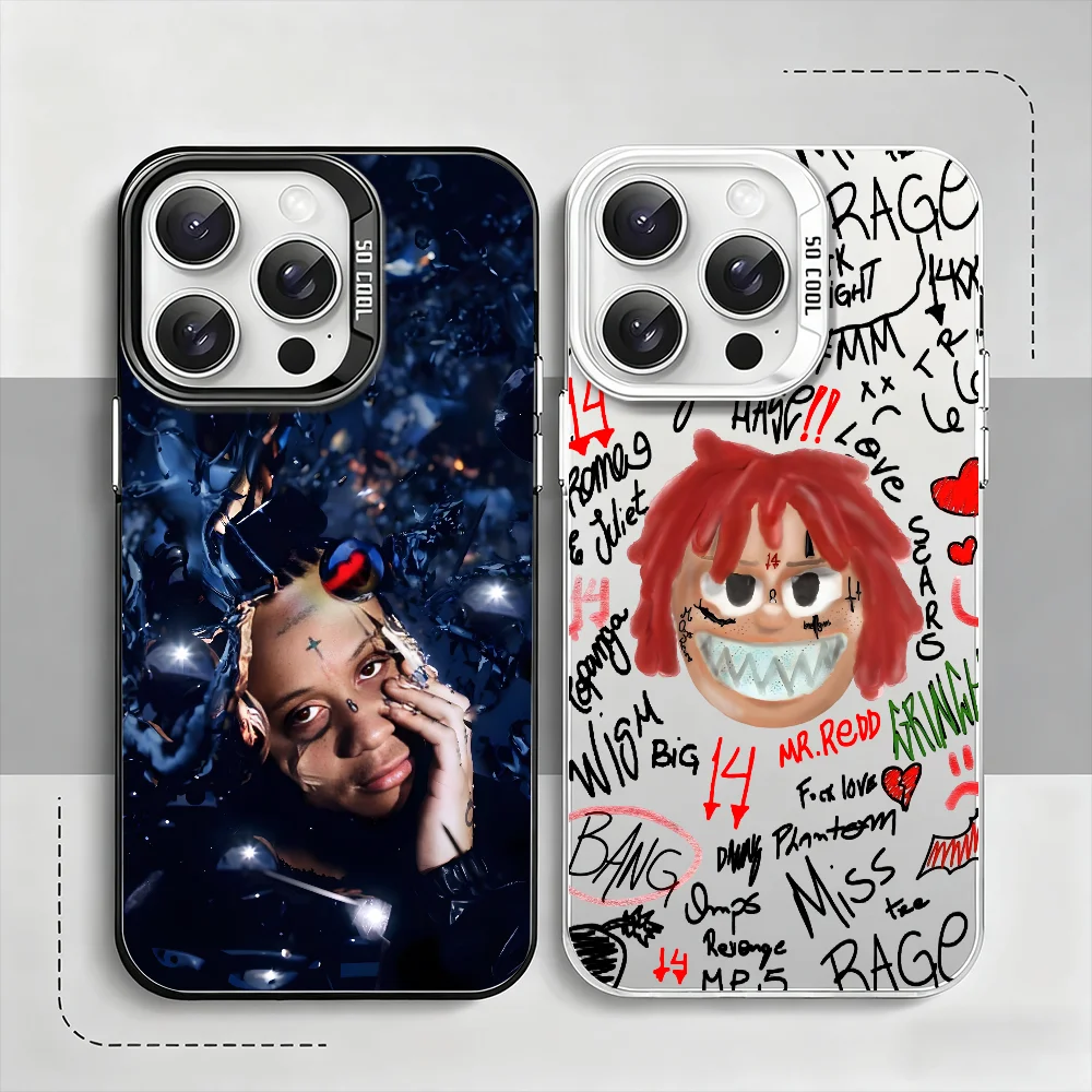 Фото Чехол для телефона R-ReddS Rapper T-Trippie для IPhone 12, 11, 13, 14, 15, 16, 17 Max Pro Plus Mini, защитный цветной чехол IMD №1