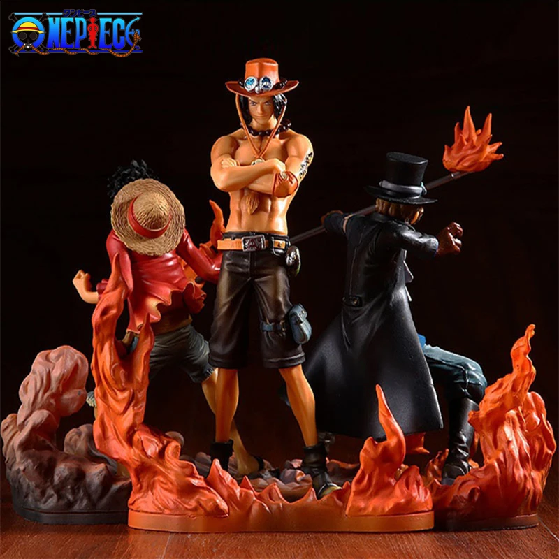 

3Pcs/Set Anime One Piece DXF Brotherhood II Figure Portgas Ace Sabo Luffy Figurine Action Figures PVC Collection Model Toys Gift