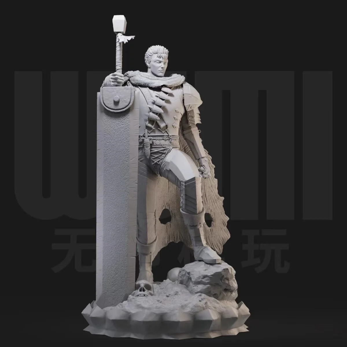 

1/24 Gus standing white model GK figure soldier 3D printed model