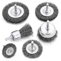 6pcs wire brush about 0 9 cm thick carbon steel crimping wheel for cleaning paint surface and small space treatment