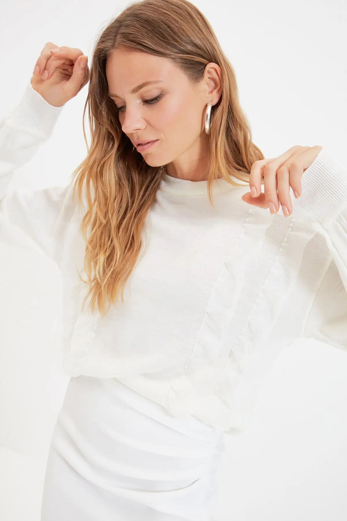 

Trendyol Frilly Knitwear Sweater TWOAW22KZ0168