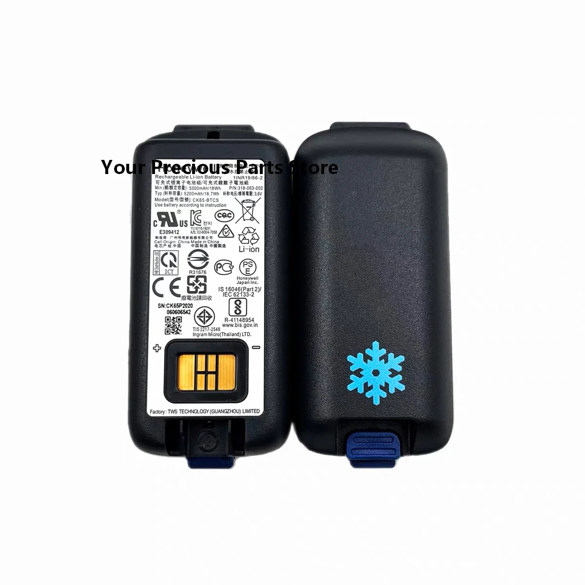 Фото Новая оригинальная батарея CK65‑BTSC50149348‑001 для Honeywell CK65, промышленный портативный сканер штрих-кодов, сменная литий-ионная аккумуляторная батарея №1
