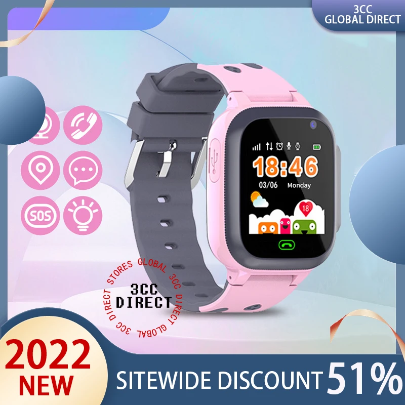 

Smart Watch Kids GPS 4G LT31 Tracking IP67 Waterproof Smartwatch Security Fence SOS SIM Call Sound Guardian For Baby