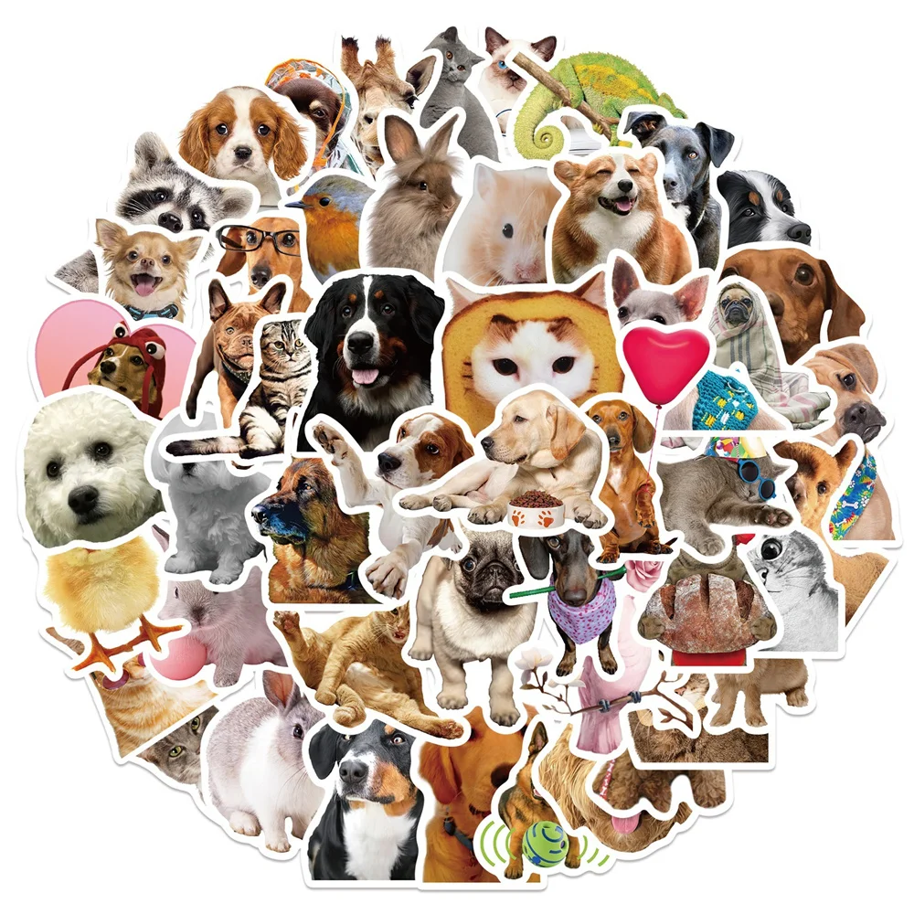 

10/30/50PCS Cute Funny Animal Cartoon Graffiti Waterproof Sticker Creative Trend Decoration Skateboard Cup HelmetGuitarWholesale