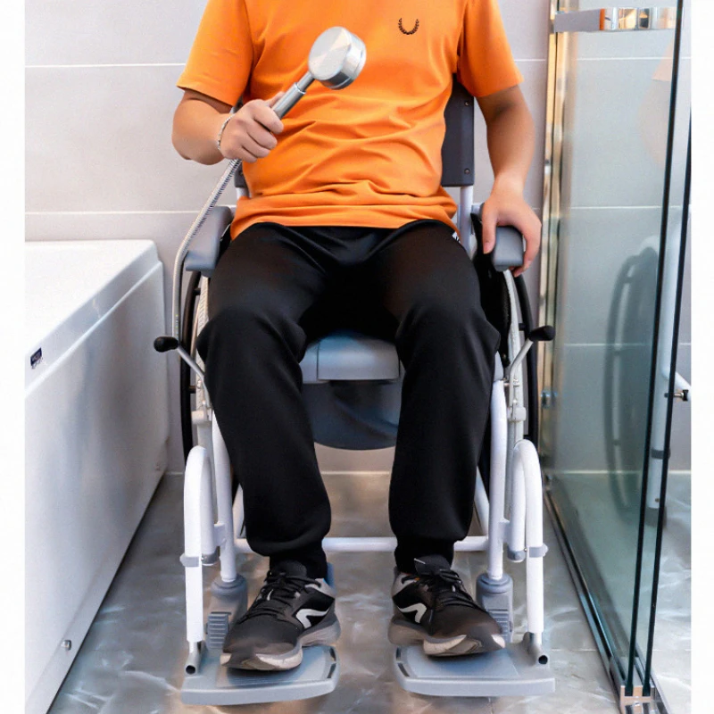 Многофункциональная инвалидная коляска из алюминиевого сплава стул для туалета