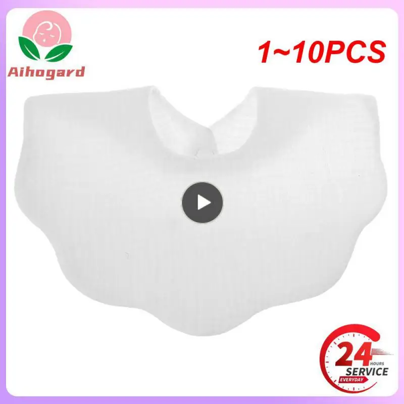 

Слюнявчик однотонный хлопковый для новорожденных, 1-10 шт., 360 цветов