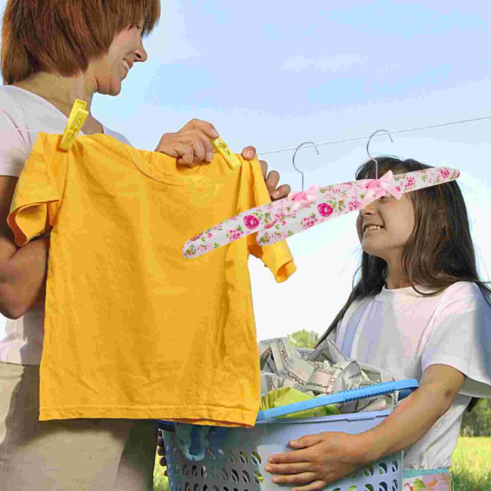 5 шт. вешалка для платья вешалки из губки с цветочным принтом детский свитер