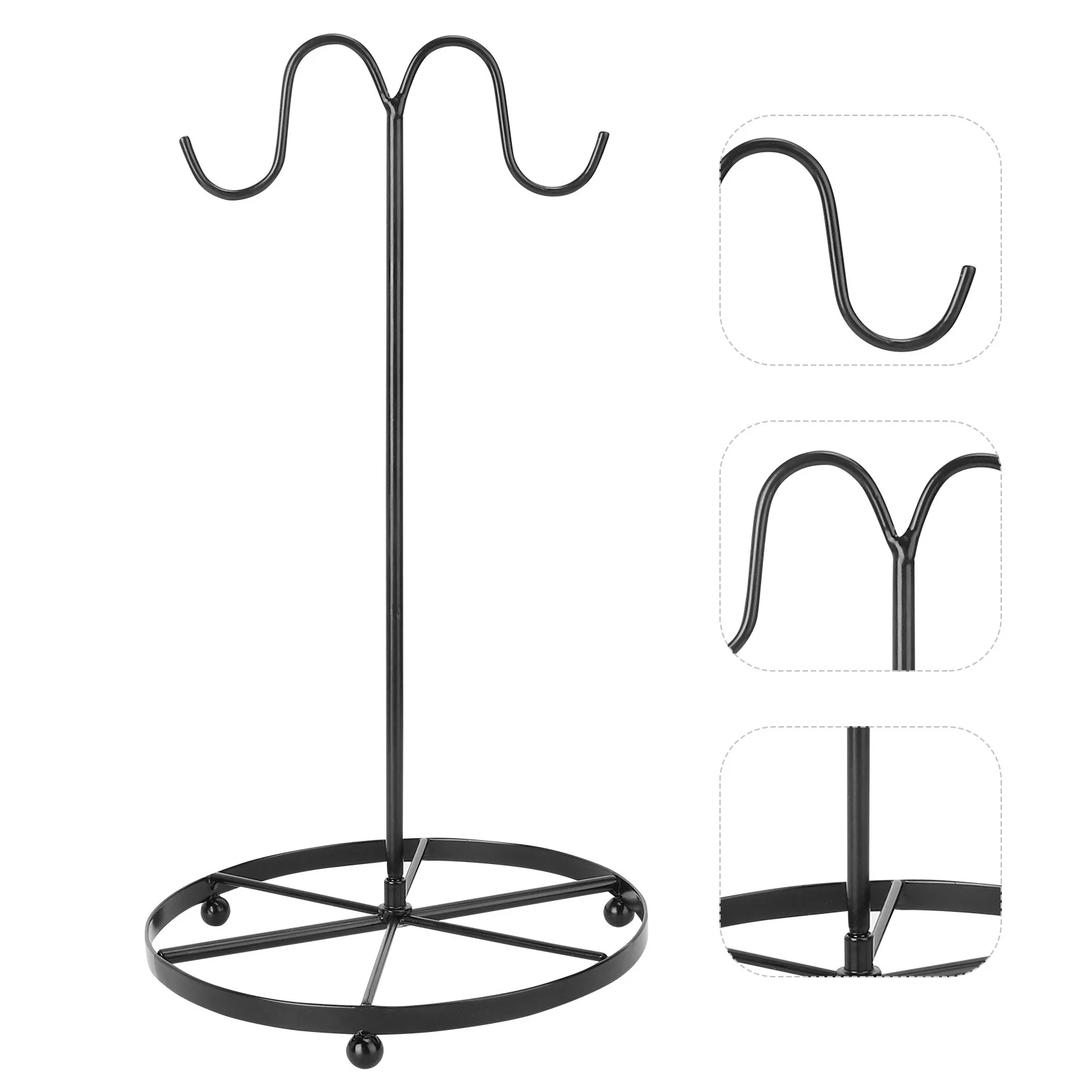 

Banana Fruit Holder Stand Tree Hanger Rack Display Hook Black Grape Holders Organizer Keeper Storage Countertop Party Tabletop