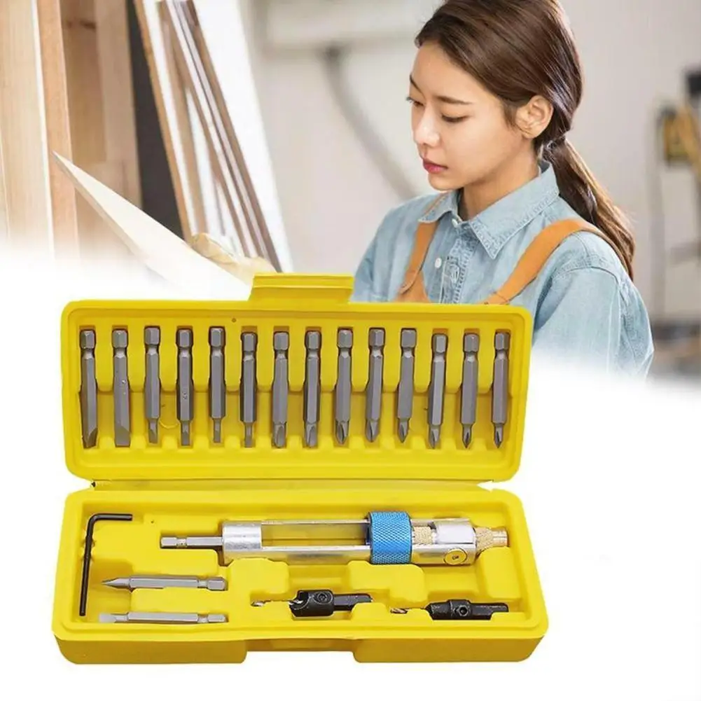 

Набор сменных сверл для вращающихся инструментов, Отвертка из быстрорежущей стали, отвертка с отверткой, поворотный привод, полудрель для в...