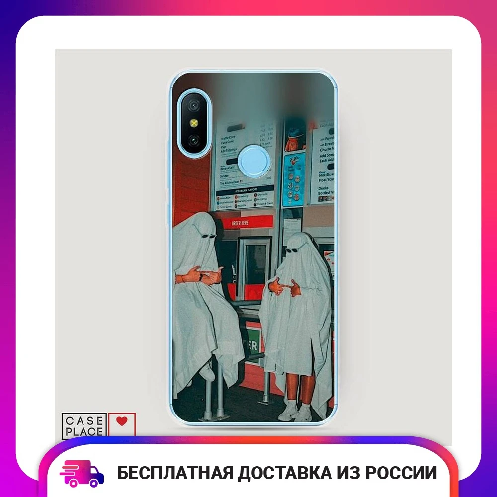 Чехол Силиконовый для Xiaomi Redmi 6 Pro Chillin Killin защитная накладка бампер тонкая мягкая
