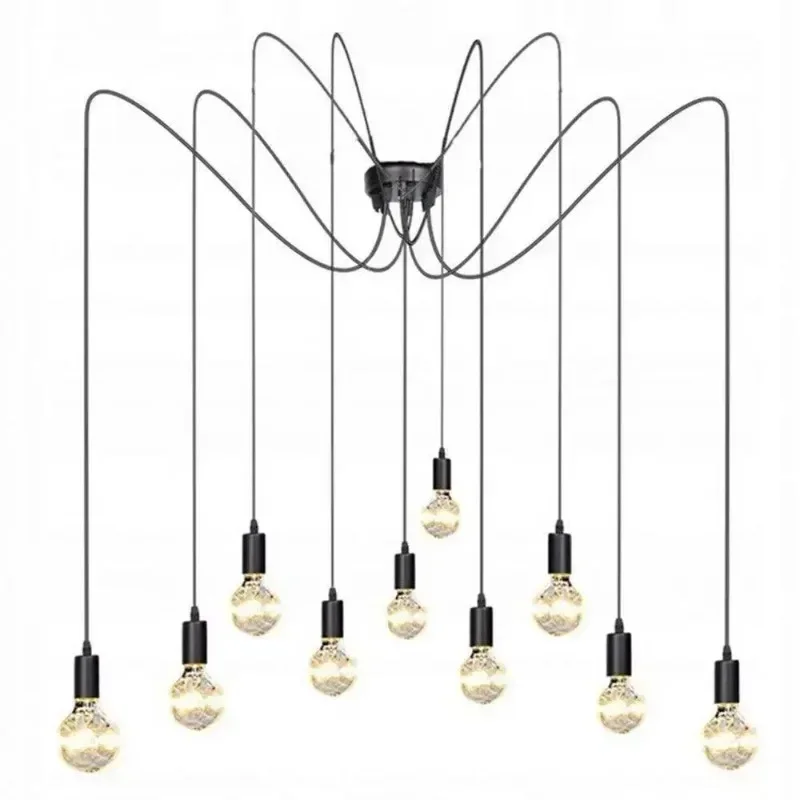 Новый современный длинный светильник для гостиной подвесной в виде паука