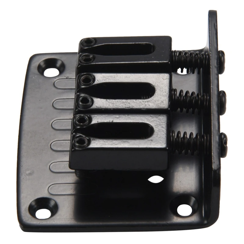 

3X 3-String BLACK Top Loading Hard-Tail Bridge For Cigar Box Guitars & More