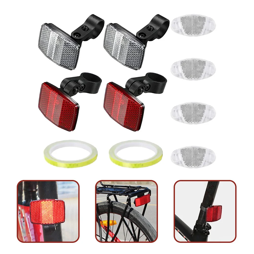 

Safety Lamp Night Reflectors Biking Bike Lights Warning Front Back Cycling Accessories Mountain Bikes