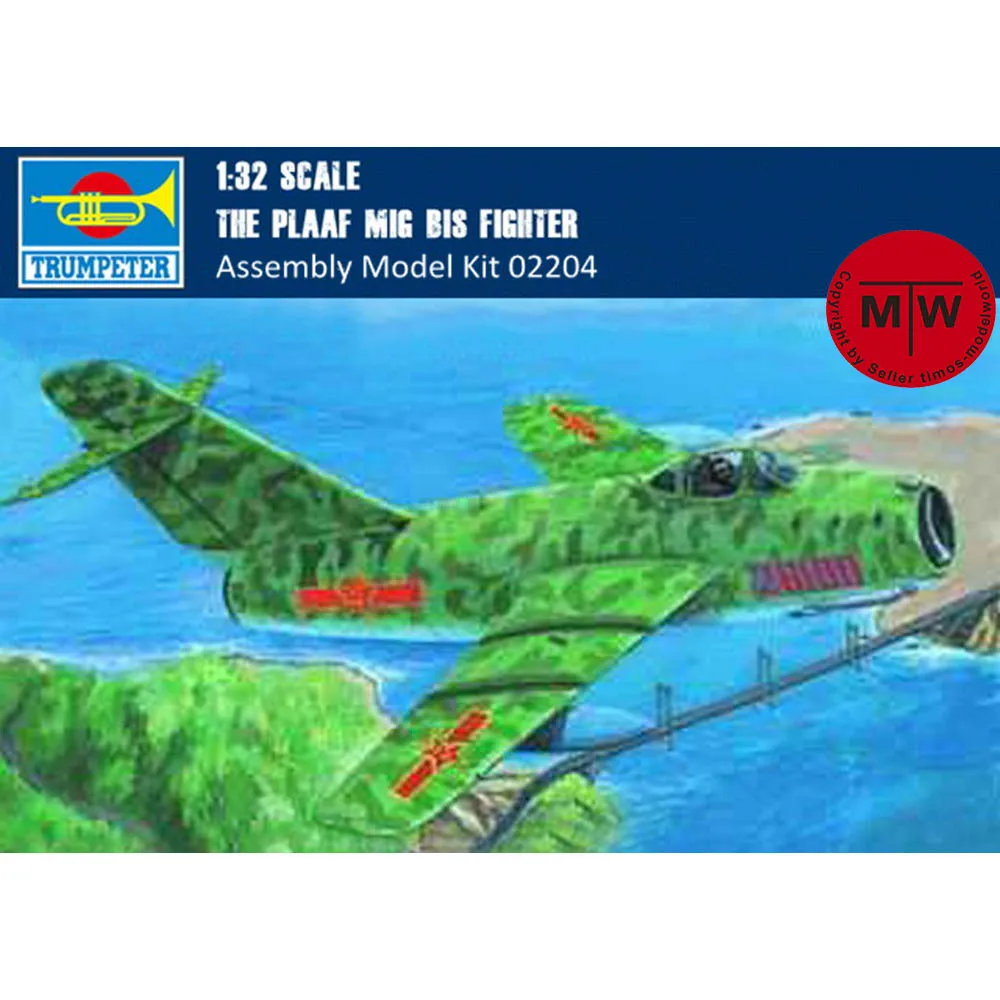 Trumpeter масштаб 02204, масштаб 1/32, набор моделей летательных аппаратов MIG-15 bis Fighter, военная пластиковая сборка, набор моделей самолетов