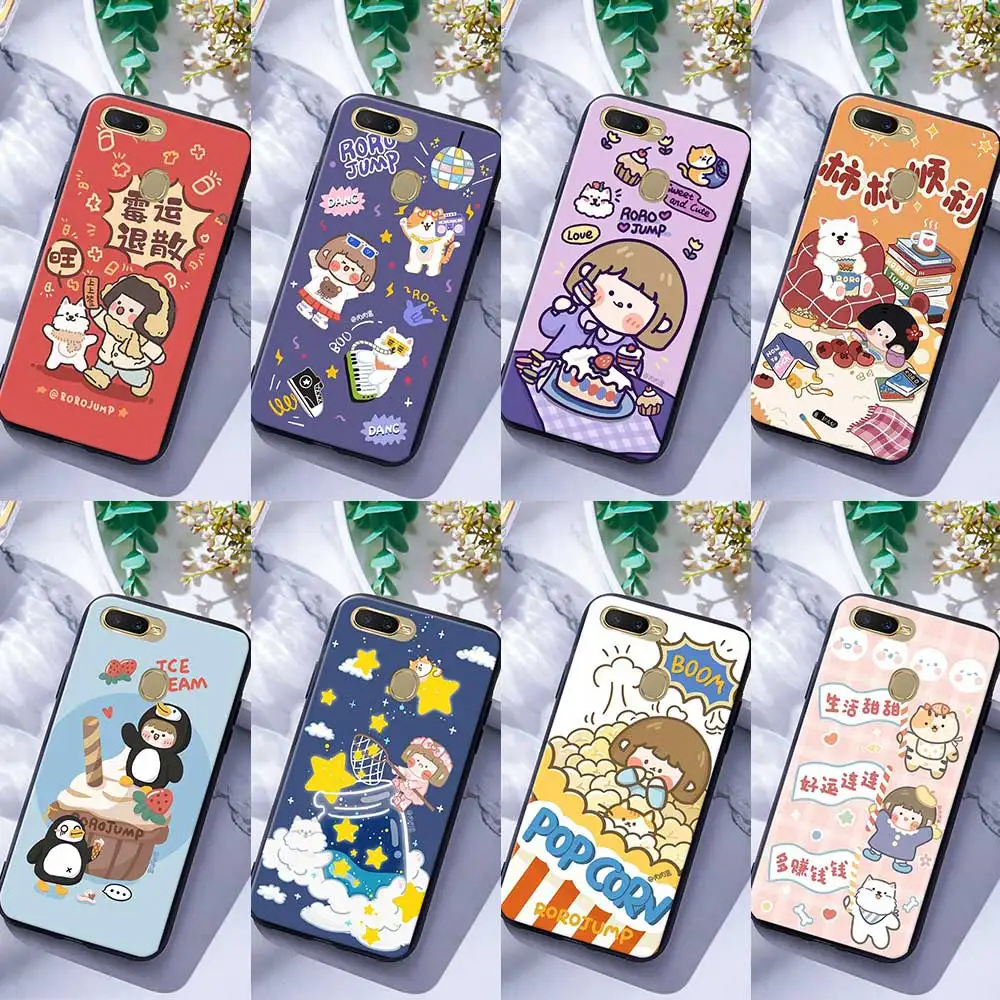 

For OPPO A3 A3S A5 A7 A9 A31 A91 2020 A37 A39 Silicone Phone Case Cover RORO