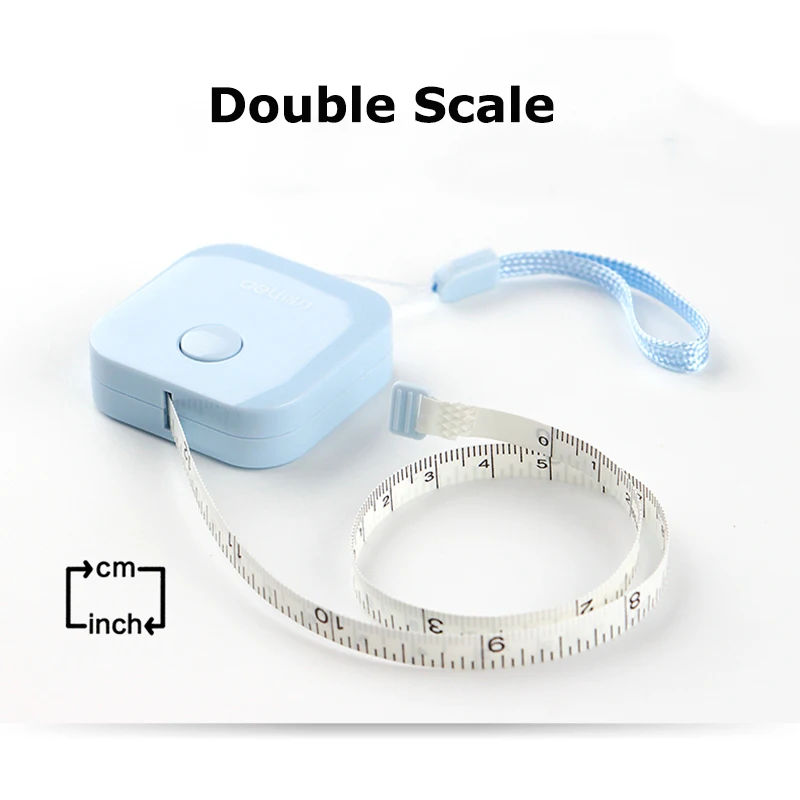 Измерительная лента Deli 1 5 м портативная кожаная мягкая линейка двойная шкала