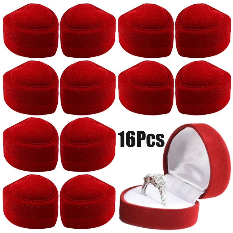 Jewelry Display Case Holder Gift Boxes Wedding Romantic Organizer Engagement Ring Case Wholesale