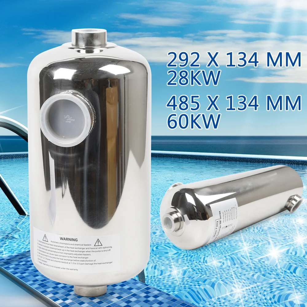 

60 kW Stainless Steel Swimming Pool Heater Heat ExchangerSchwimbad Swimming Water Heating DE