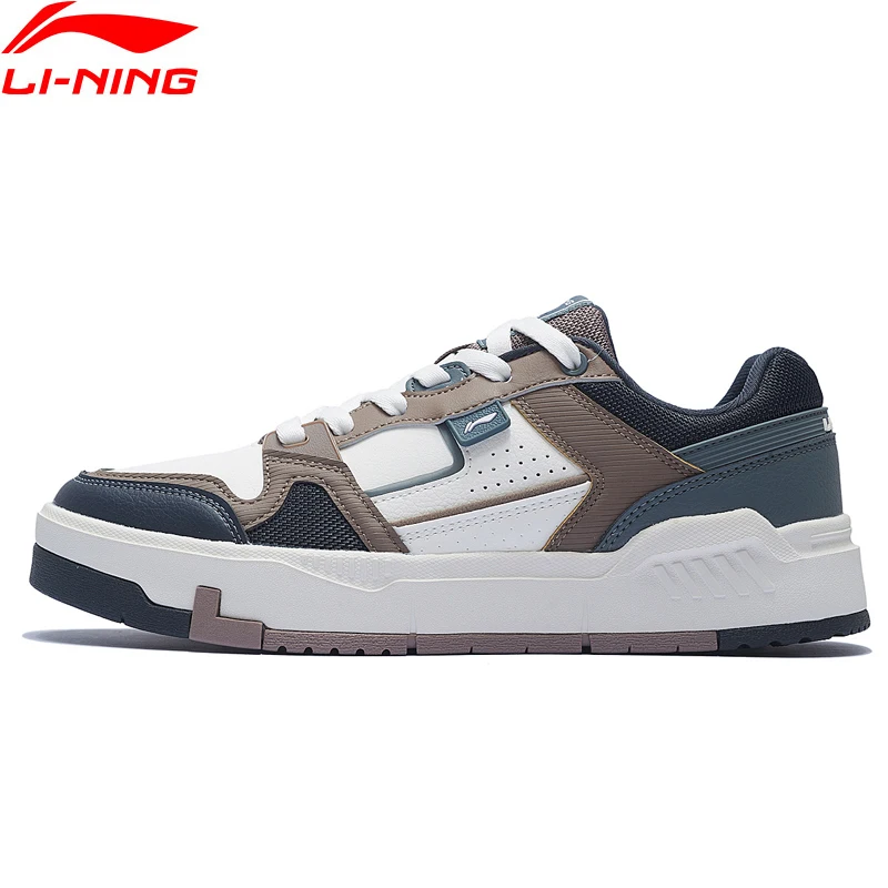 Li-Ning Men ACE V2 Classic Lifestyle Shoes DUAL CUSHION LiNing Wearable Street Sneakers Comfortable Fitness Sport Shoes AGCS155