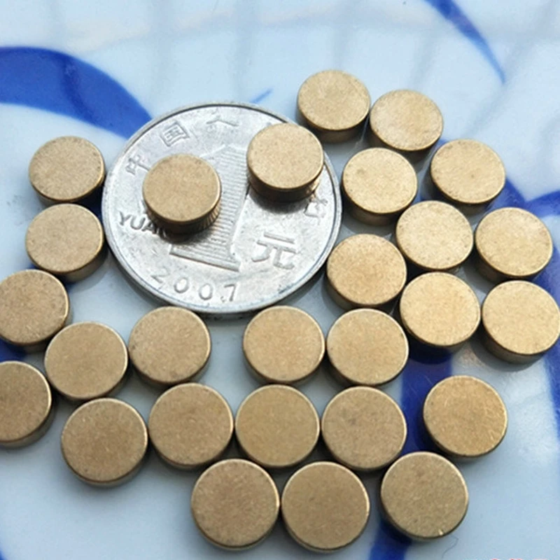 

10pcs 8mm brass Unplated Flat Round Circle Blank Stamping Charms,stamping blanks tags customize