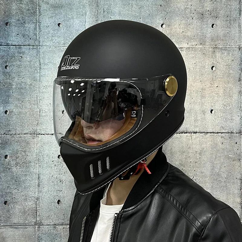 

High Quality full face motorcycle helmet retro casco de moto DOT approved Capacete Jet Helmet Motorbike