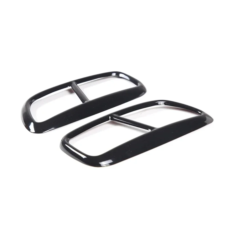 

Черная труба из нержавеющей стали, выхлопные выходы, задняя рама, накладка для Volvo XC90, внешние детали, аксессуары, 2 шт.