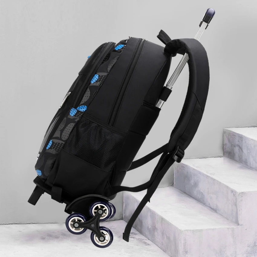 ZIRANYU Wheeled School Bags for Girls and Boys Child Kids Backpack with Wheels Waterproof Rolling School Bags Set mochilas