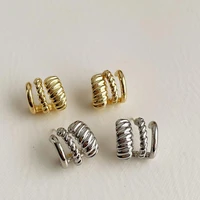 fashion creative personality metal thread multi layer earrings gothic exquisite birthday party gifts for men and women jewelry