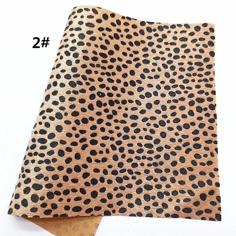 Текстурированный блестящий кожаный лист с леопардовыми точками на заказ листы