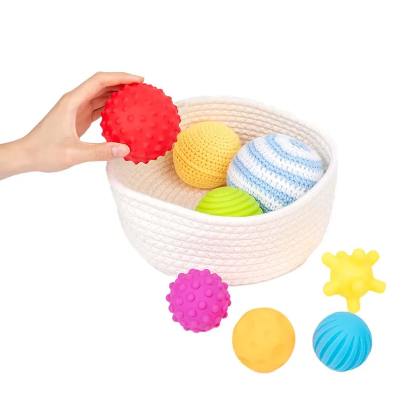 Мячи Монтессори для младенцев дома текстурированные мульти-сенсорные игрушки