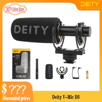 deity v mic d3 super cardioid directional shotgun microphone offaxis performance low distortion for canon nikon sony dslr camera