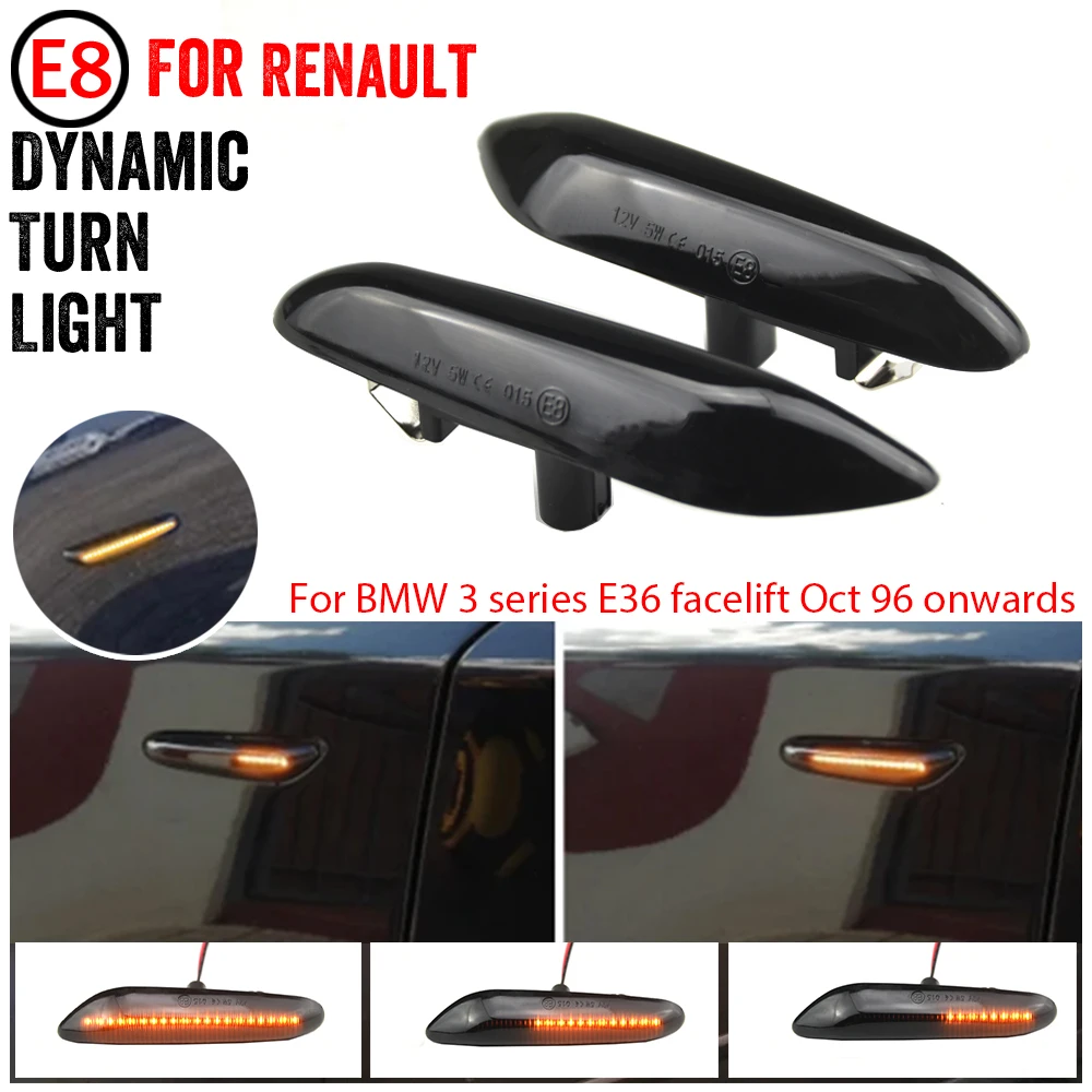 

Динамический светодиодный поворотник, боковой габаритный фсветильник рь для BMW E90, E91, E92, E93, E60, E87, E82, E46