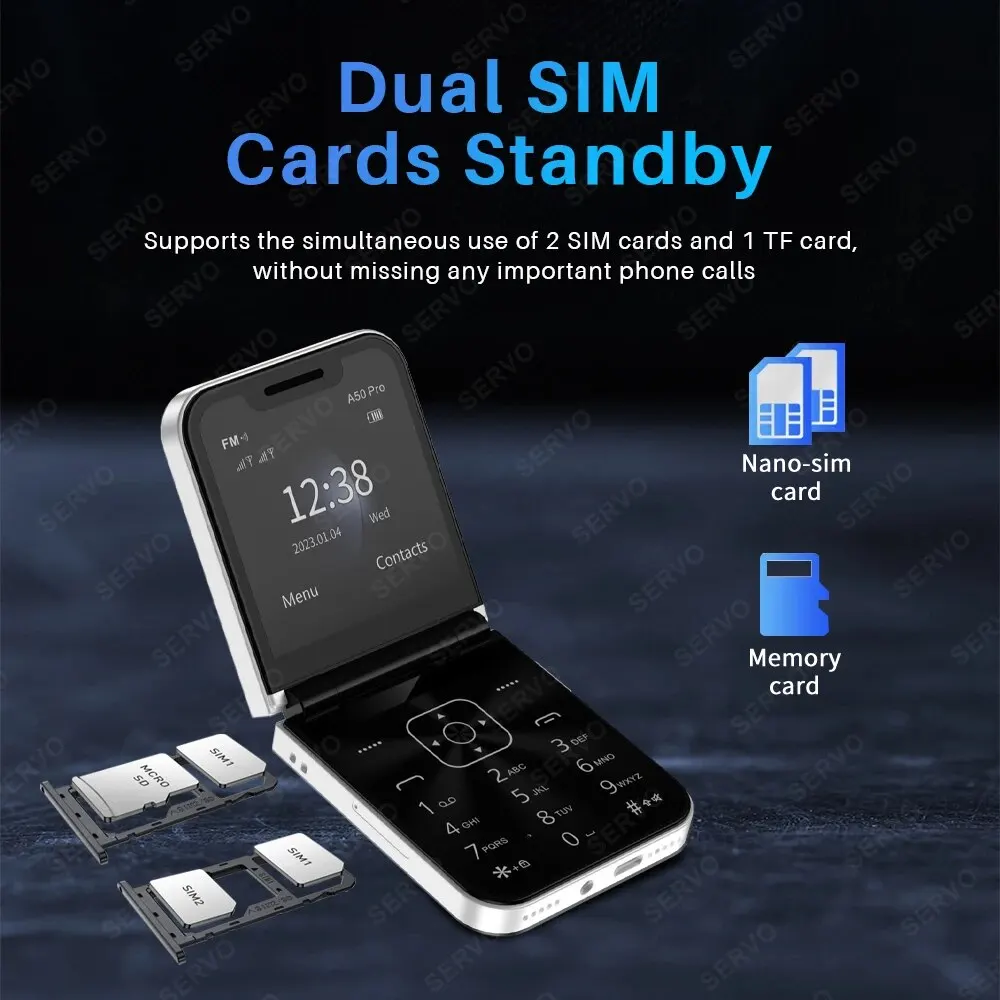Мобильный телефон Servo A50 Pro с двумя SIM-картами быстрая зарядка запись вызовов в