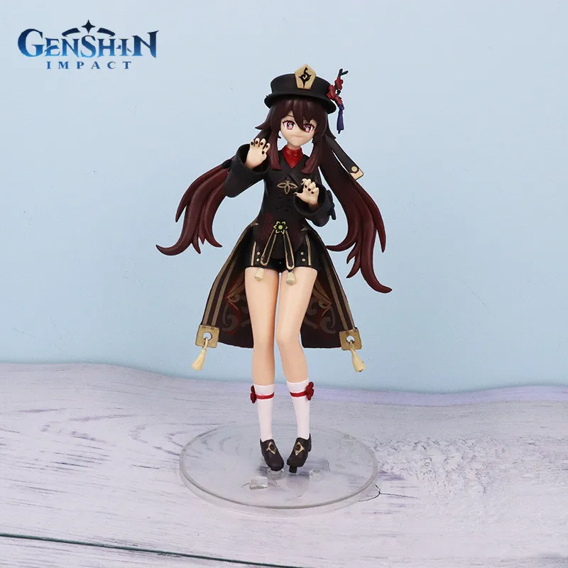 

18cm Genshin Impact Walnut Kerry Pimon Spark Knight Anime Game Peripherals Figure Model Ornaments Office Decoration Collect Toy
