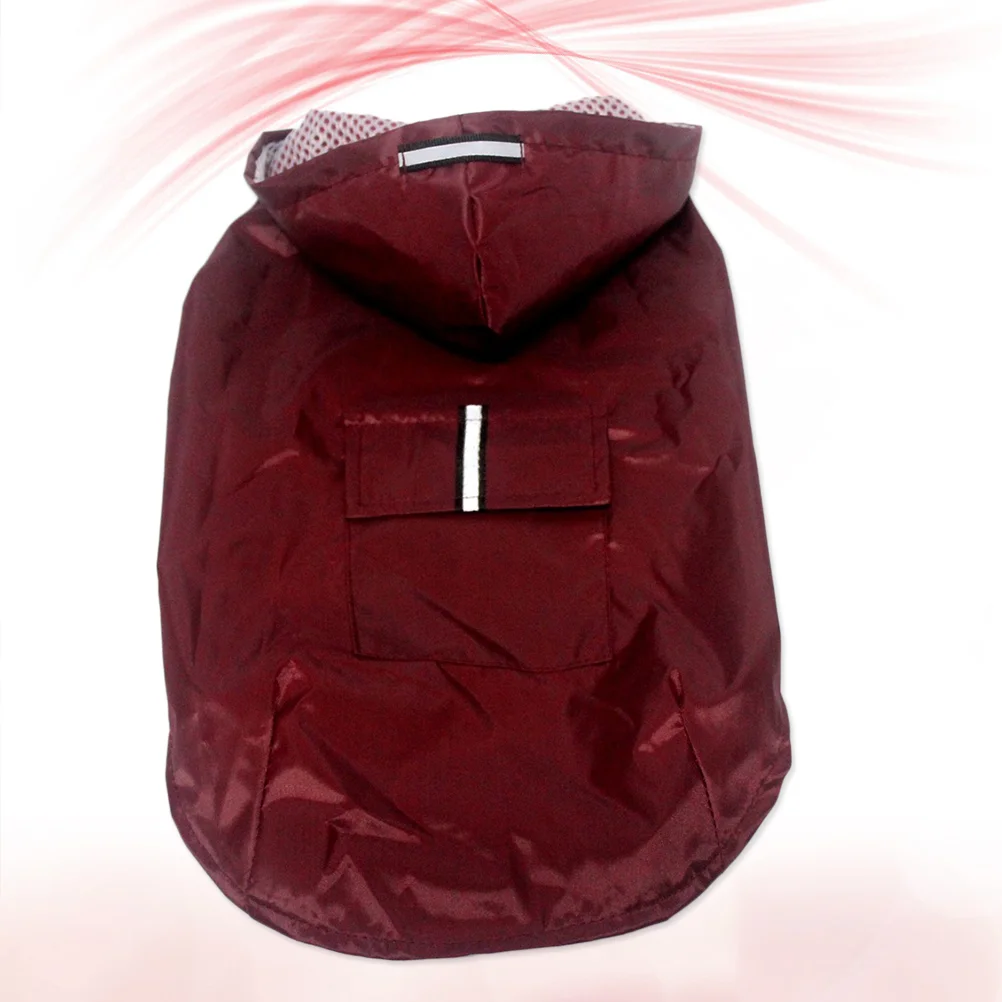

Rain Waterproof Rain: Red Raincoat with Hood Poncho Reflective Raincoats Waterproof Cat Rain Wear Clothes 4XL