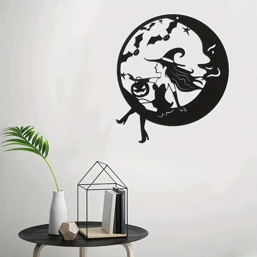 Металлическая Ведьма Настенное Искусство На Хэллоуин Декоративное Страшное