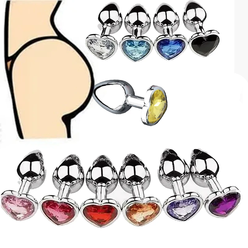 Без вибратора металлический кристалл анальная пробка мужской массажер простаты