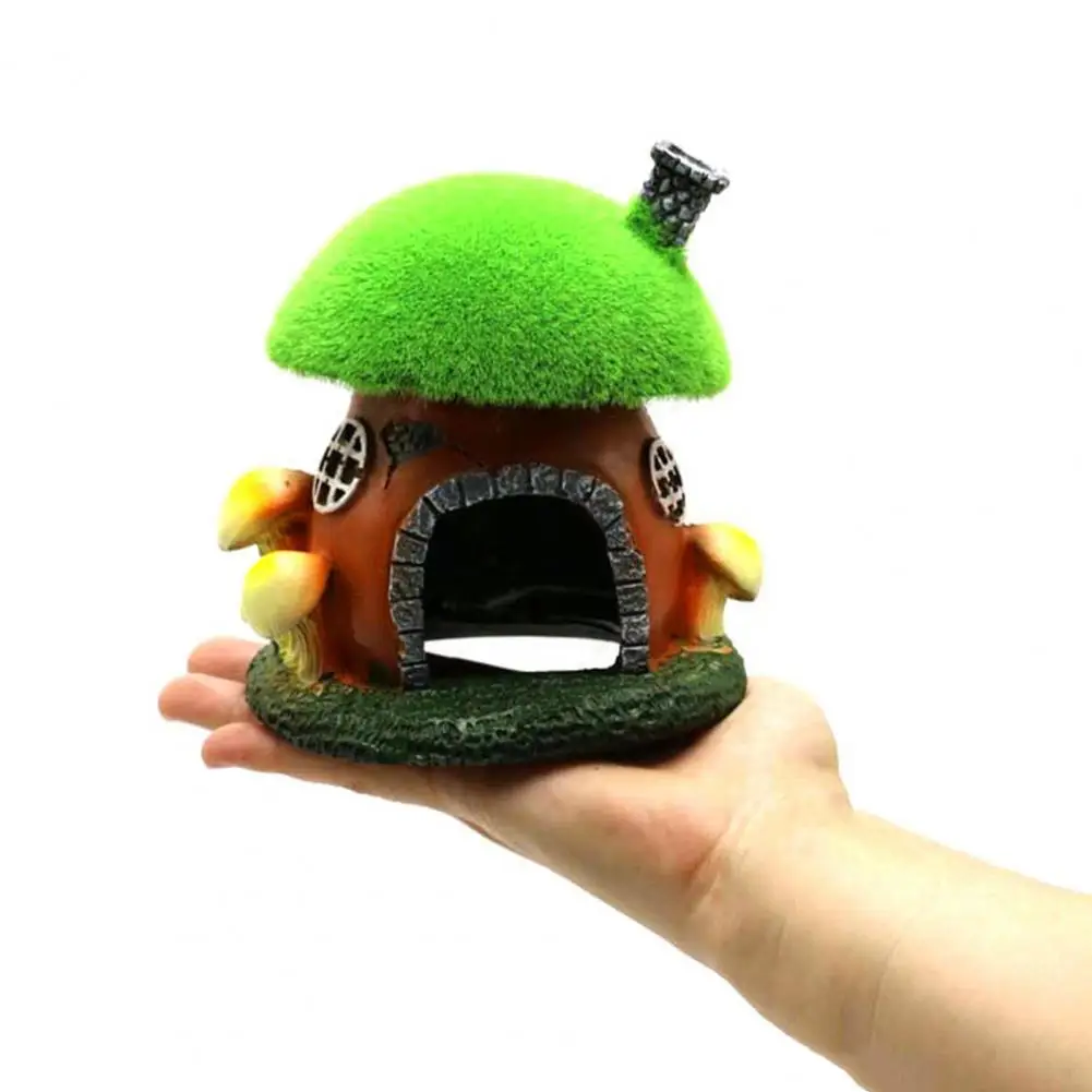 

Practical Fish Tank Ornament Small Fish Tank Landscaping Eco-friendly Fish Tank Mushroom House Aquarium Accessories Decorative