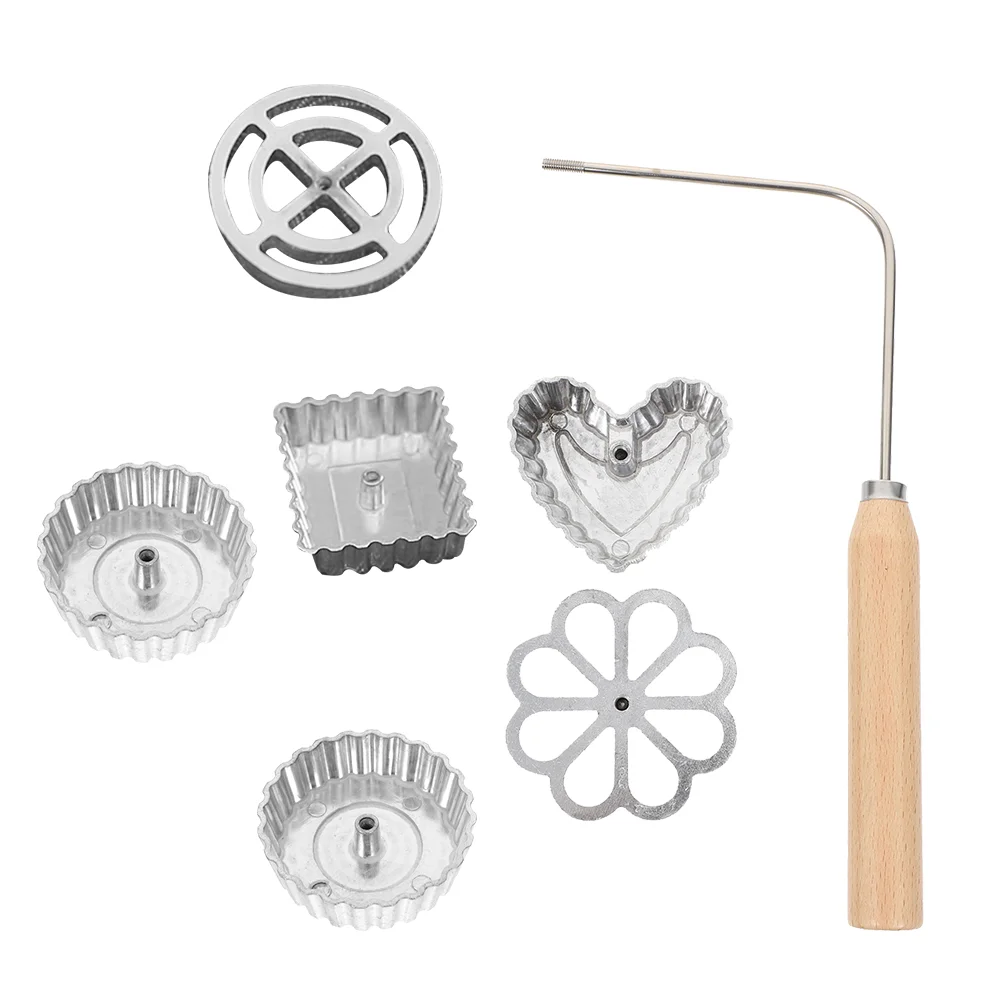 

Homemade Cookies Metal Flower Cake Stencil Strainer Wire Sieve Cookies Dough Oil Frying Cutting Machine Fried Mold