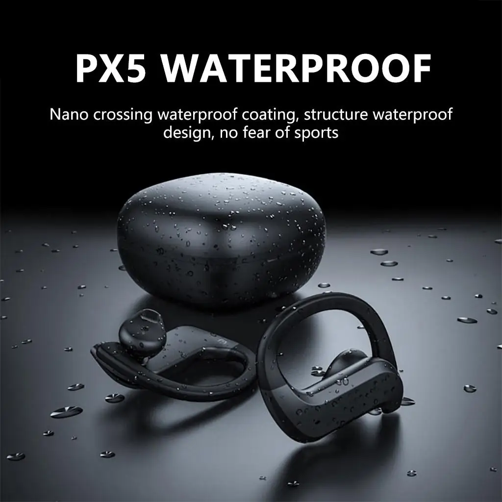 

Youpin Wireless TWS Earphone Business Bluetooth Headset Power Digital Display 5.0 Sports Hanging Ear Touch T09 Headphone Hot