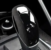 

Автомобильная замшевая кожаная ручка переключения передач, накладка, рамка для Alfa Romeo Stelvio 2017 2018 Giulia 2016 2017 2018, украшения интерьера